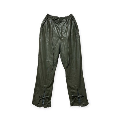 Fake leather pants/khaki[SAMPLE SALE]
