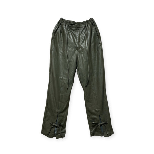 Fake leather pants/khaki[SAMPLE SALE]
