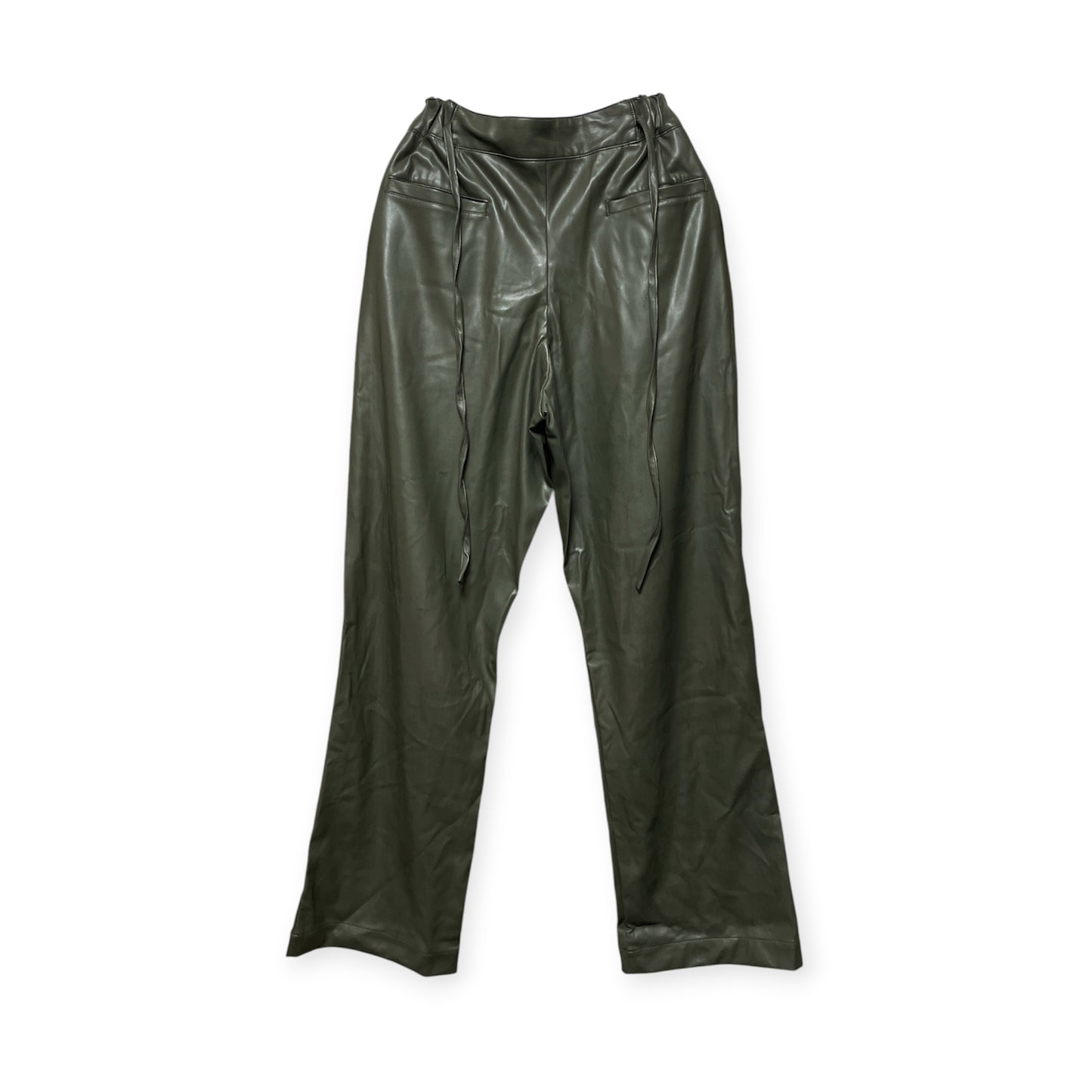 Fake leather pants/khaki[SAMPLE SALE]