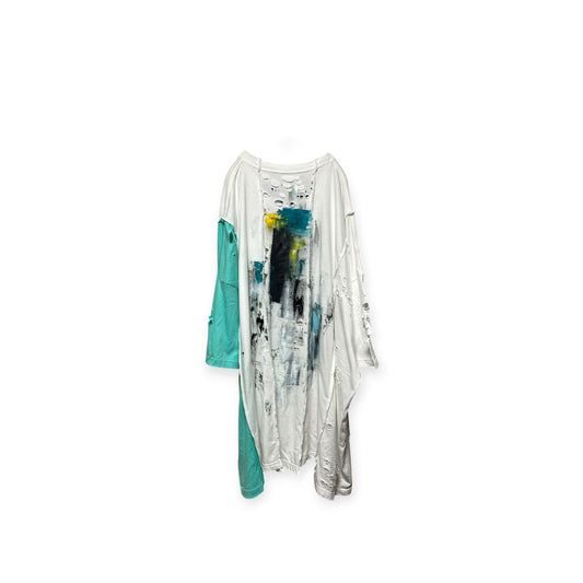 Aggressive paint super extra over size  docking T-shirt