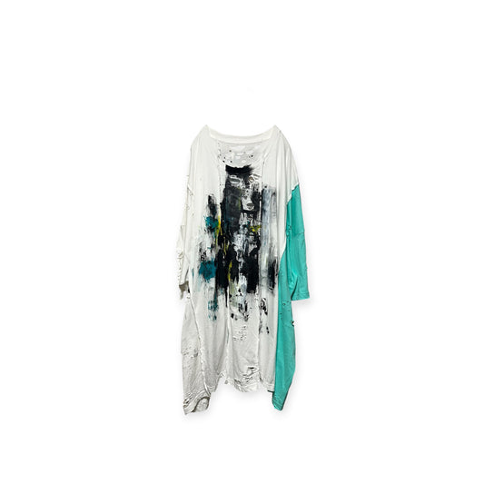 Aggressive paint super extra over size  docking T-shirt