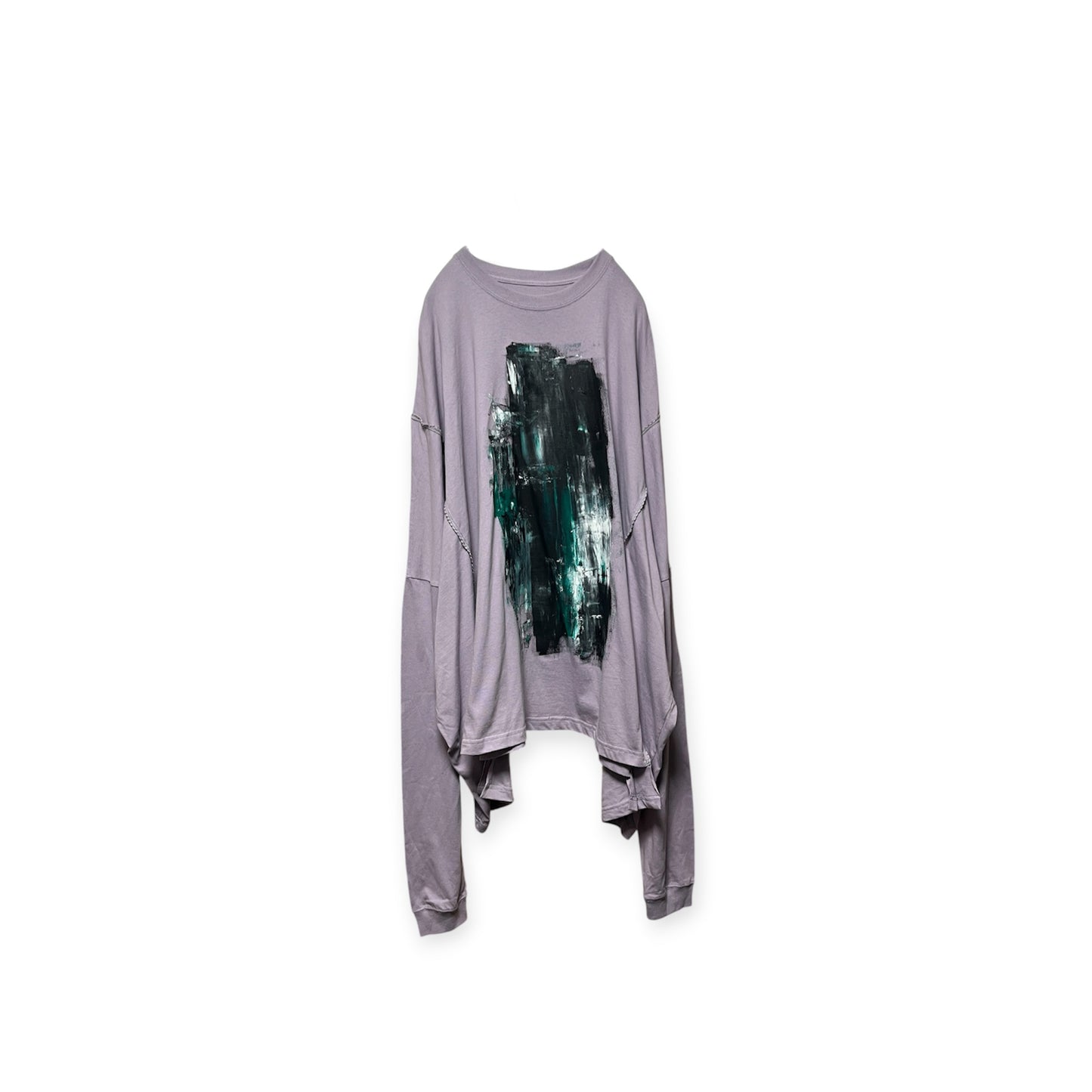 Aggressive paint docking long long sleeve pullover