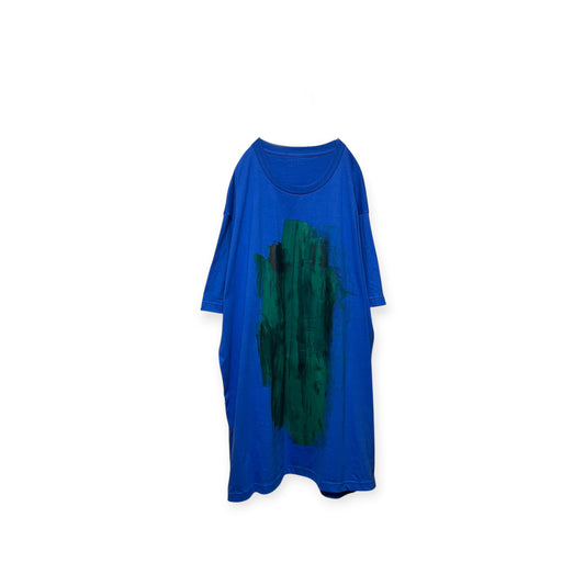 Aggressive paint half sleeve T-shirt