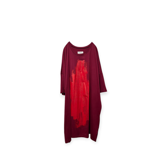 Aggressive paint extra over size T-shirt