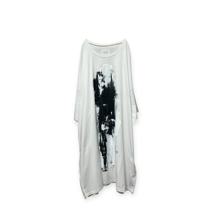 Aggressive paint extra over size T-shirt