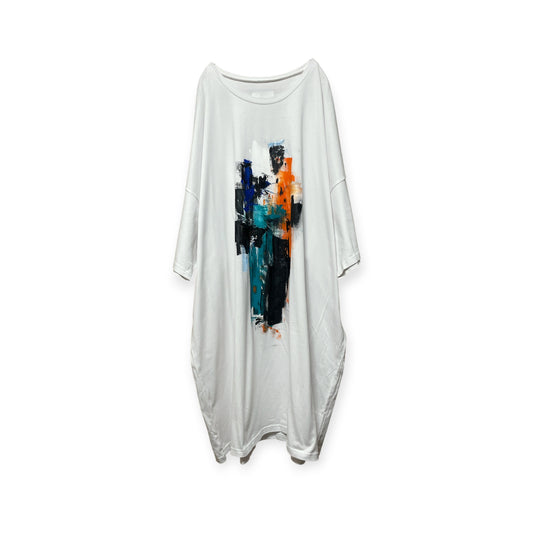 Aggressive paint extra over size T-shirt