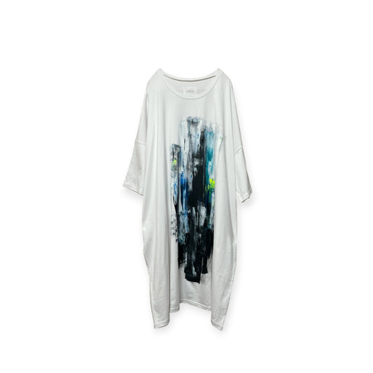 Aggressive paint extra over size T-shirt