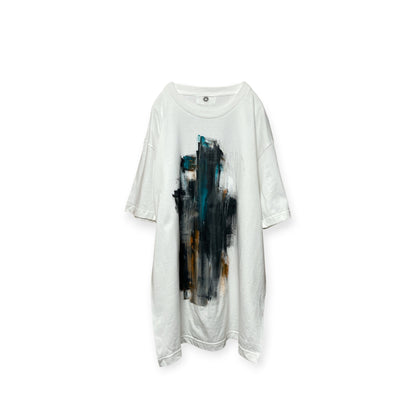 Aggressive paint half sleeve T-shirt
