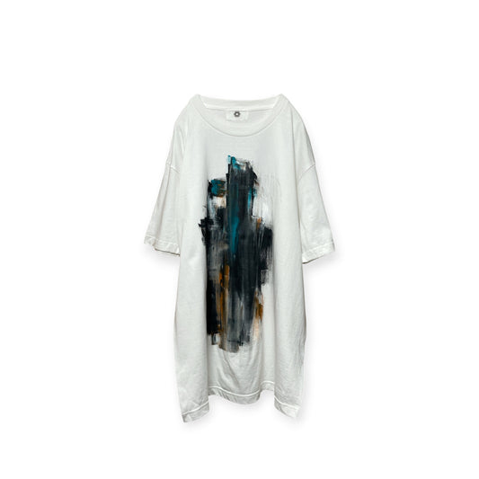 Aggressive paint half sleeve T-shirt