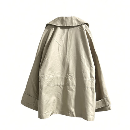 Wide double jacket/Beige[SAMPLE SALE]