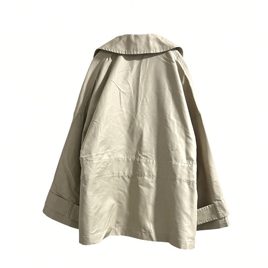 Wide double jacket/Beige[SAMPLE SALE]