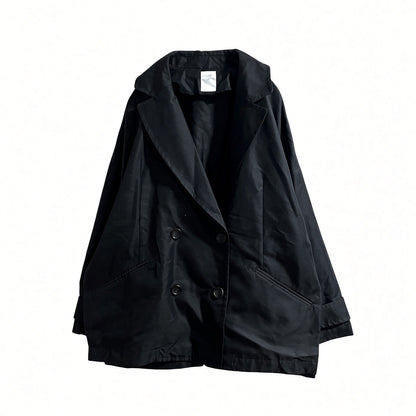 Wide double jacket/Black[SAMPLE SALE]