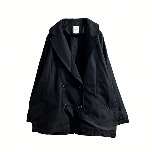 Wide double jacket/Black[SAMPLE SALE]